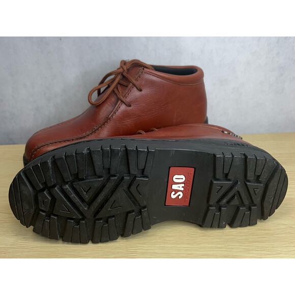 Vintage Stacy Adams Granburry Chukka Chunky Retro Men’s Boots Leather  Size 7M - Picture 10 of 11